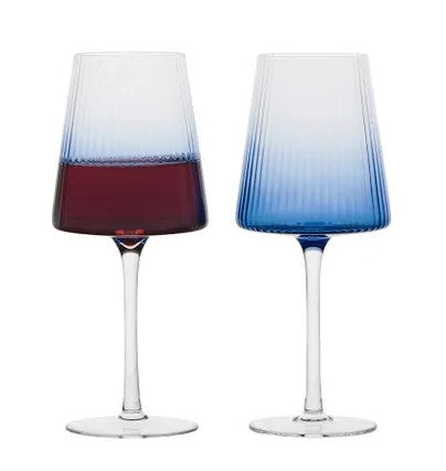 Empire Blue Wine Glasses set of 2