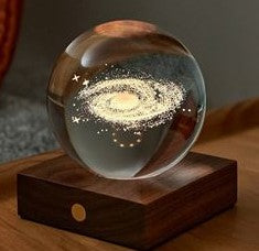 Walnut Galaxy - 3D Laser Engraved LED Light