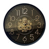 Gear Clock in Black
