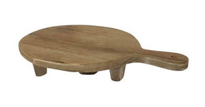 Cheese Board - Round Wooden Tray on Feet