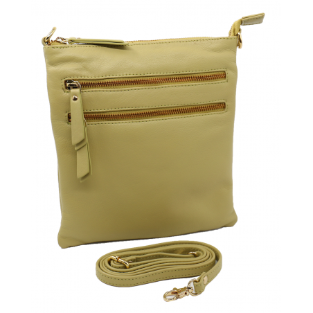 Baron Leather Handbag Lime