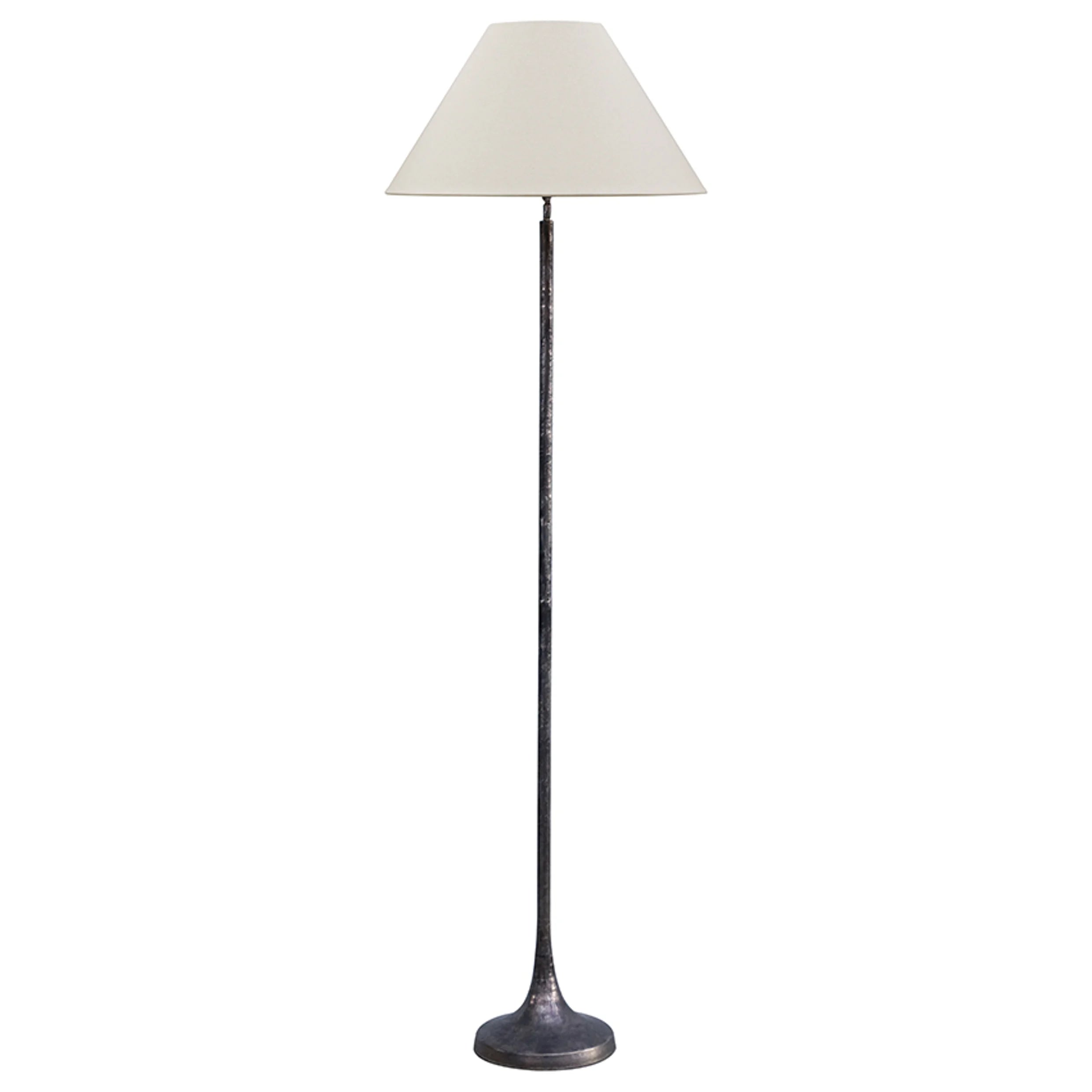 Manhatten Style Vintage Nickel Floor Lamp