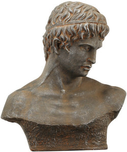 Sculpture figurehead bust of Atticus looking to the left.