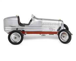 Silver coloured Bantam car model (1930s)