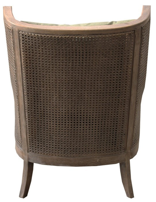 Canvas Raffles Rattan Chair