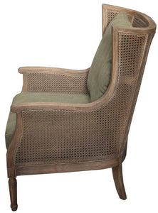 Canvas Raffles Rattan Chair