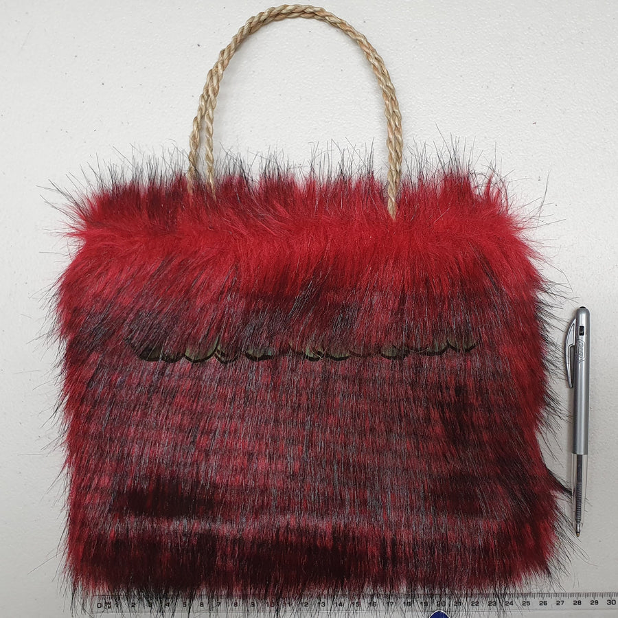 Kete Fur Bag Red