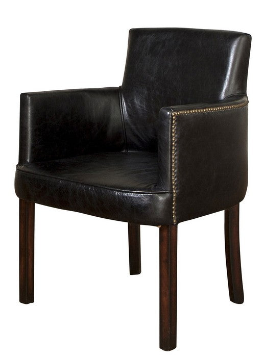 Ithica Carver Chair in Cigar or Black