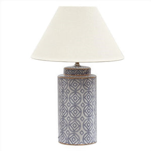 Blue and White Ceramic Lamp Base