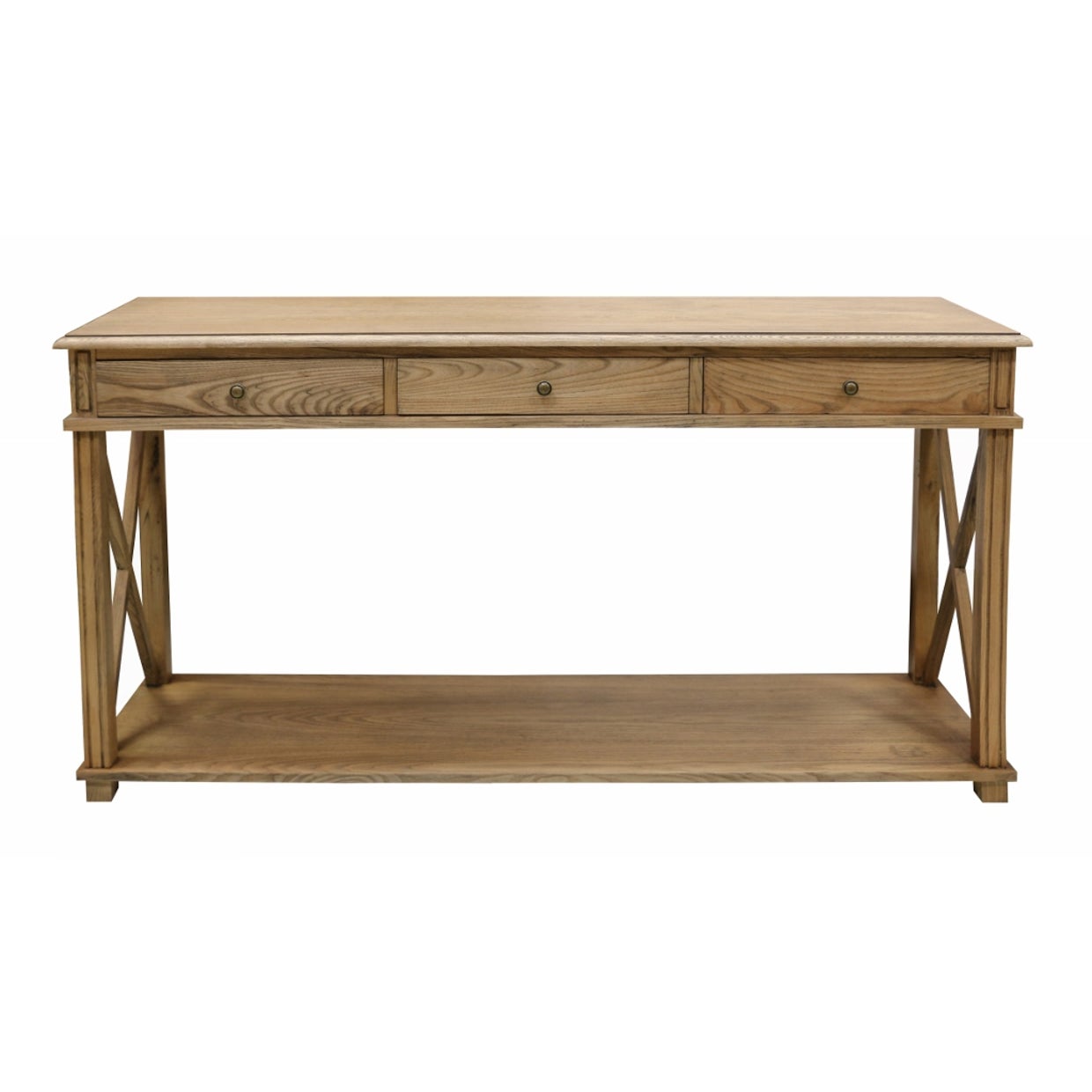Natural Oak Console - 3 drawers