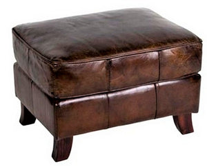 Ottoman in Leather