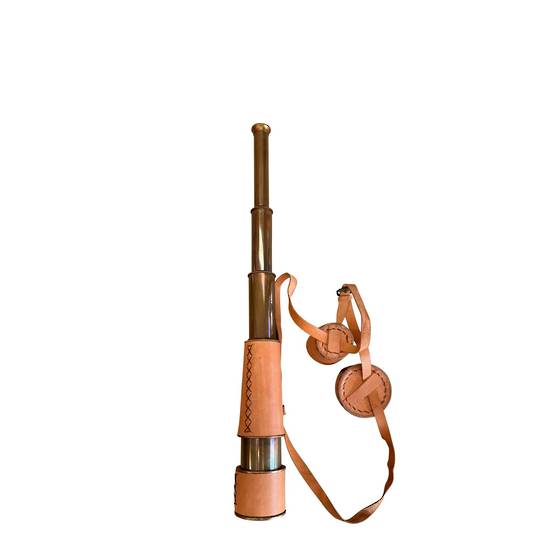 Brass and Leather Telescope