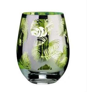 Tropical Leaves Stemless Tumbler