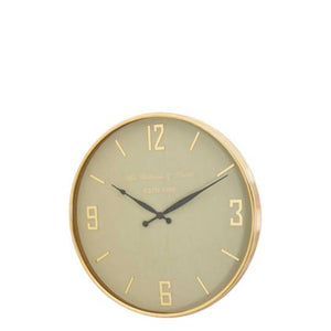 Monroe Wall Clock - Gold