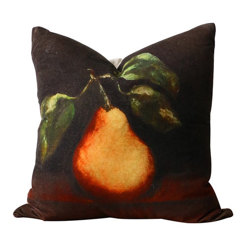 Raphael Vintaged Une Poire Velvet & Linen Cushion